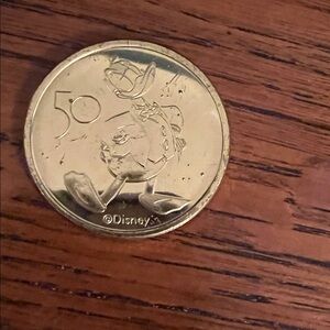 NEW Walt Disney World 50th Anniversary Commemorative Gold Medallion Coin Donald